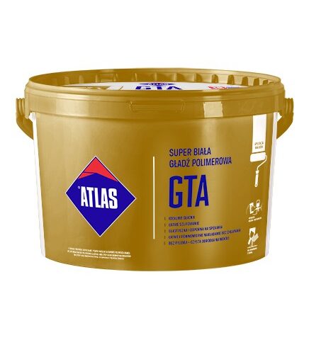 Gładź polimerowa ATLAS GTA super biała, 18 kg